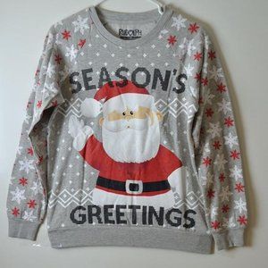 Rudolph Women Santa Claus Holiday Sweatshirt